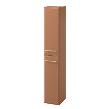 Sensea Pearl Wall Hung Bathroom Cabinet Column Terracotta W30cmxD35cmxH173cm