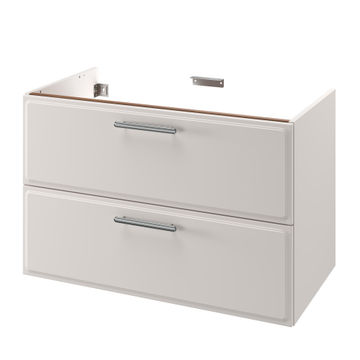 Sensea Pearl Wall Hung Bathroom Cabinet White Lana Excluding Basin W90cmxD47.8cmxH58cm