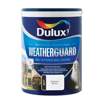 Paint exterior fine textured DULUX WEATHERGUARD Veld Storm 5L,