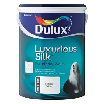 Dulux Luxurious Silk Brilliant White 5L