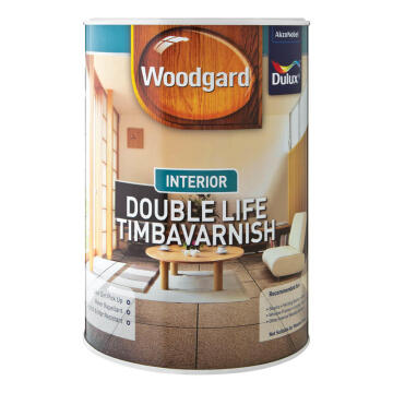 Wood varnish clear DULUX WOODGARD INTERIOR DOUBLE LIFE TIMBAVARNISH Gloss 5L