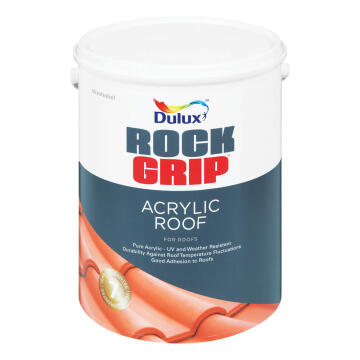 Roof Paint Acrylic DULUX Rockgrip Oxblood Red 5L