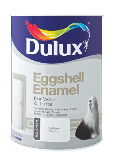 Dulux Enamel Paint Eggshell White 5L