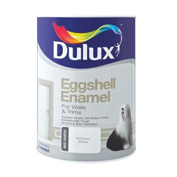 Dulux Enamel Paint Eggshell White 5L