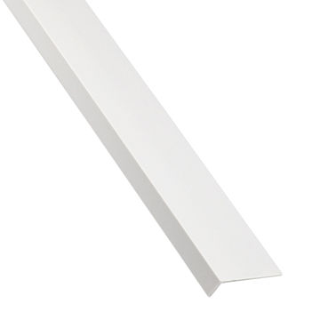 Profile lipped unequal matt white PVC 19.5x7.5x1.5x1000mm arcansas