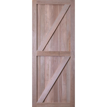 Frame & Ledge Z-Brace Solid Door  Including Free 3 Lever Mortice Chrome Lockset