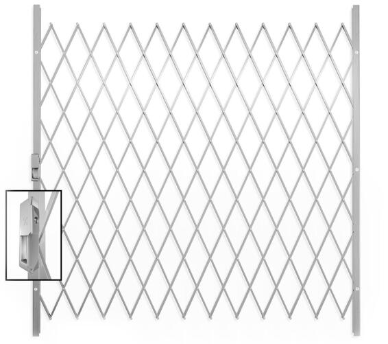 Saftidor security gate type H 1950(w)x2000mm(h) white xpanda