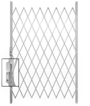Saftidor security gate type D 1300(w)x2000mm(h) white xpanda