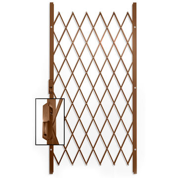 Saftidor security gate type B 1000(w)x2000mm(h) bronze xpanda
