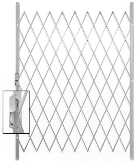 Saftidor security gate type E 1450(w)x2000mm(h) white xpanda