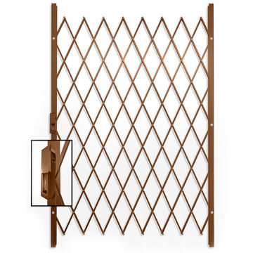 Saftidor security gate type D 1300(w)x2000mm(h) bronze xpanda