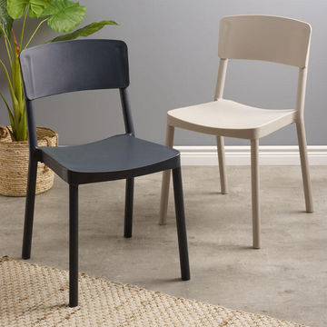 Sofia Armless Solid Café Chair Dune