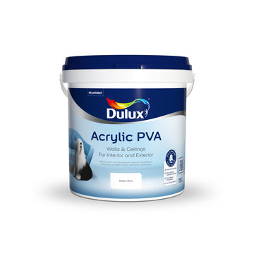 Dulux acrylic pva brilliant white 15l