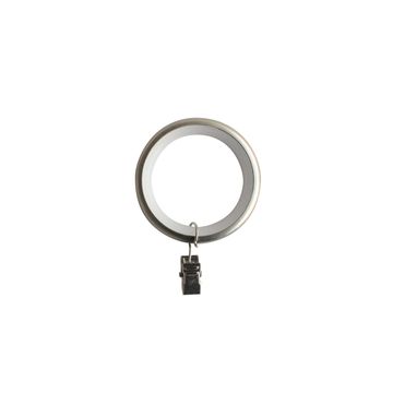 10PC METAL RING CLIP KALI MAT NICKEL D28