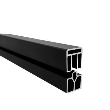 Naterial Aluminium Fence Slat Top and Bottom Profile Set 176cm