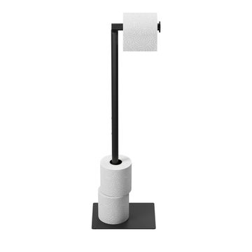 Sensea Essential Toilet Roll Holder Stand Black 