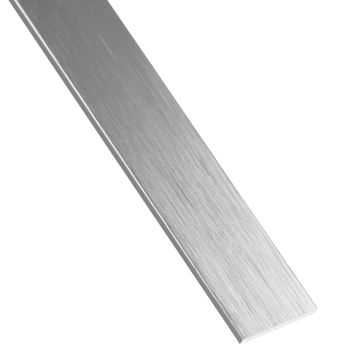 Profile flat natural matt brushed anodized aluminium 20x2x2600mmm