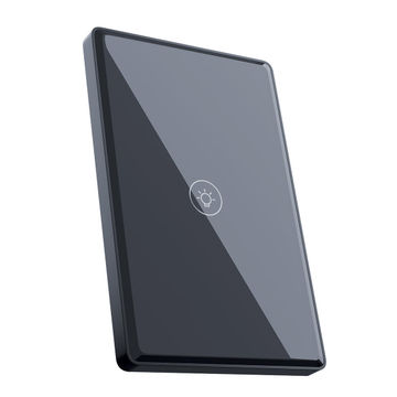 VIZIA Smart WiFi Light Switch - 1 Gang (Google Home & Amazon Alexa) - Black 