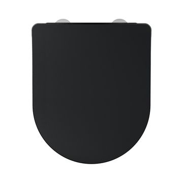 Sensea Remix D-shaped Toilet Seat With Soft Closing Hinge Shiny Black