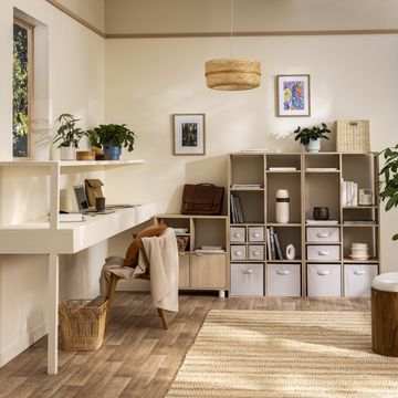 Spaceo Cylindric Storage Cabinet Feet White, 2 pcs W11.6xH7.5xD8cm