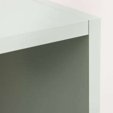 Spaceo kub multi shelf cube storage h70.4xl36xd31.7cm sage green