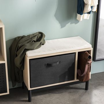 Spaceo Kub Storage Basket XL Black W48xH31xD31cm