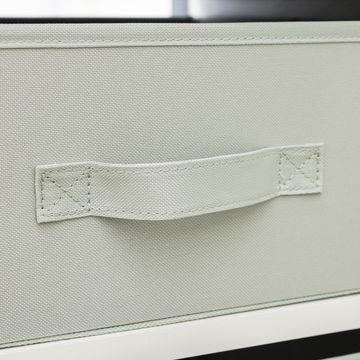 Spaceo Kub Storage Basket M Polyester Sage W31xH14xD31cm