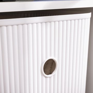 Spaceo Storage Box Plastic White W31xH29xD29cm