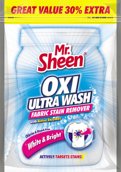 Fabric stain remover MR SHEEN Oxi ultra wash white extra value 30%