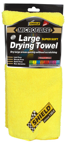Microfibre large drying towel SHIELD 750mm x 600mm
