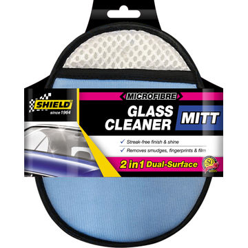 Shield 2 in 1 Dual-Surface Microfibre Glass Cleaner Mitt