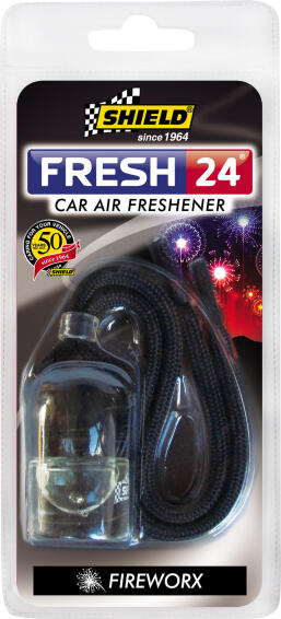 Fresh 24 car air Freshener SHIELD fireworx