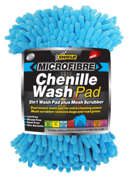 Microfbire 2 in 1 chenille wash pad SHIELD 2 in 1