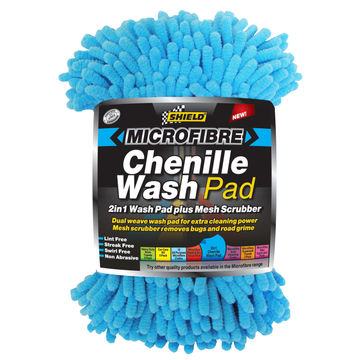 Microfbire 2 in 1 chenille wash pad SHIELD 2 in 1
