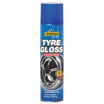 Tyre gloss aerosl tyre cleaner and shine SHIELD 400ml