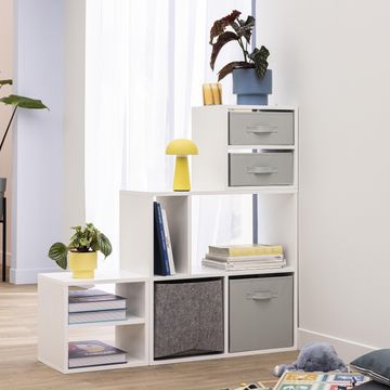 Spaceo kub storage cube shelf h36xl36xd31.7cm white