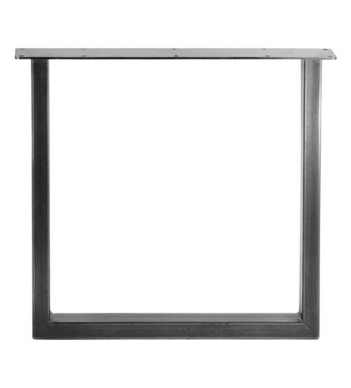 U-Shape Table Leg Steel Black W500mm x H730mm x D100mm