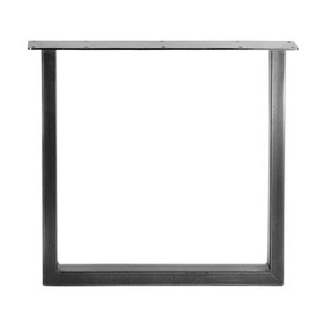 U-Shape Table Leg Steel Black W500mm x H730mm x D100mm