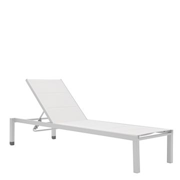SUNBED NATERIAL AQUILA FIX ALU PADDED TEXTYLEN LIGHT GREY