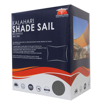 Shade KALAHARI 5 m X 3 m Rectangular Charcoal