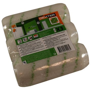 Paint rolling sleeves kit DEXTER For wall & ceiling Smooth 180mm x3