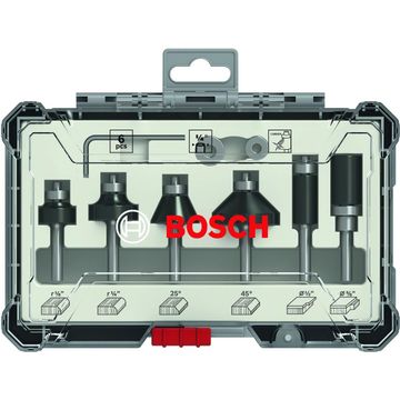 Router Bits BOSCH 1/4 6 Pieces
