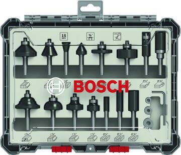 Router Bits BOSCH 1 4 15 Pieces LEROY MERLIN South Africa