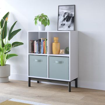 Spaceo kub storage cross cube shelf h70.4xl70xd31.7cm  white