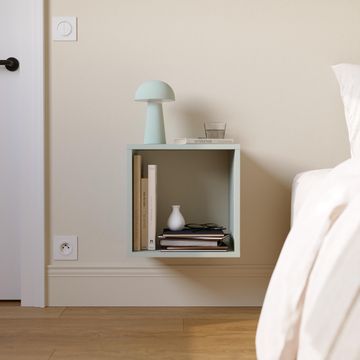 Spaceo kub storage cube shelf  h36xl36x d31.7cm sage green