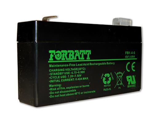 Forbatt 6V 1.4Ah Lead acid battery