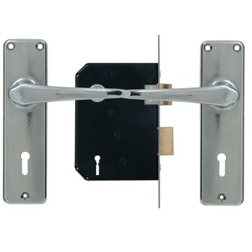 Mortice lockset powder coated 3-lever union