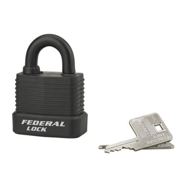 Padlock pvc sheathed steel shackle 45mm