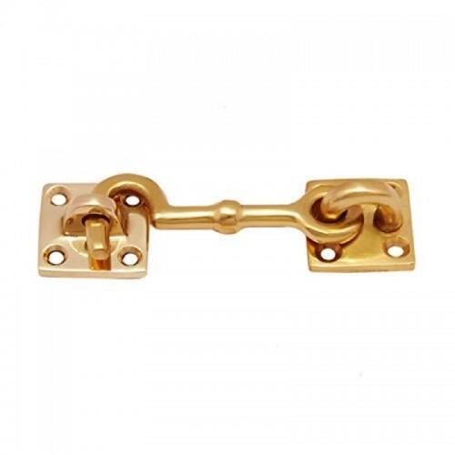 Cabin hook brass 75mm euro brass