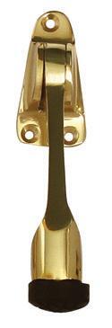 Mounted door stop brass finish euro brass